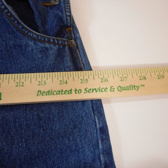 Vintage Y2K LA Blues Women’s Plus Size 20W Bib Overalls Dark Denim 100% Cotton - Picture 8 of 14